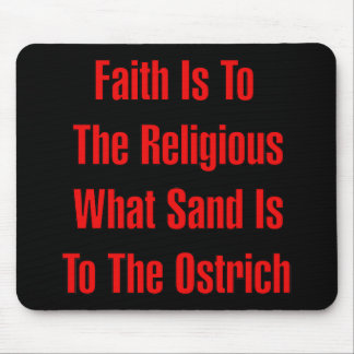 Ostrich Religion Mouse Mat