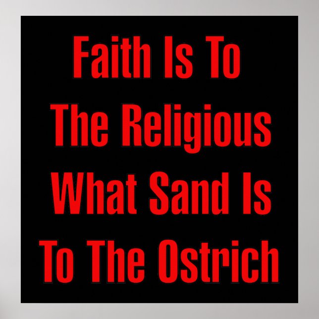 Ostrich Religion Poster (Front)