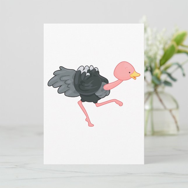 Ostrich Running Invitation (Creator Uploaded)