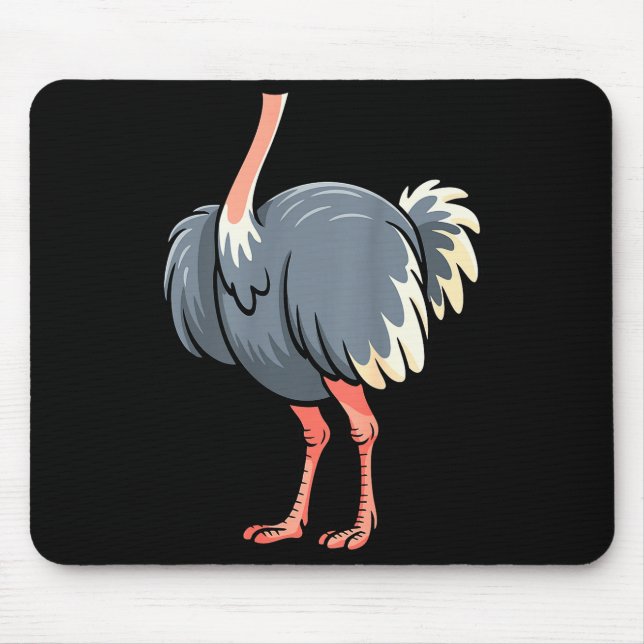 Ostrich Shirt Adult Men Women Kids Body Ostrich Co Mouse Mat (Front)