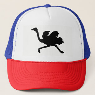Ostrich Silhouette Trucker Hat