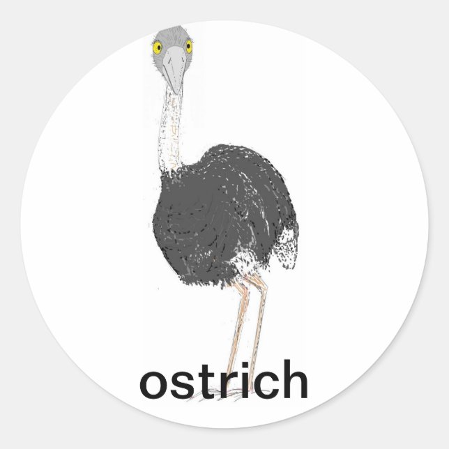 Ostrich Stickers (Front)