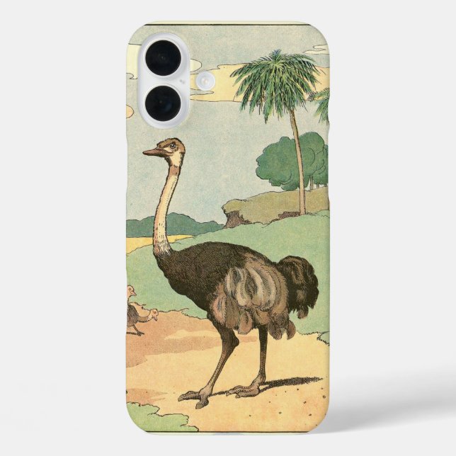 Ostrich Storybook Drawing Case-Mate iPhone Case (Back)