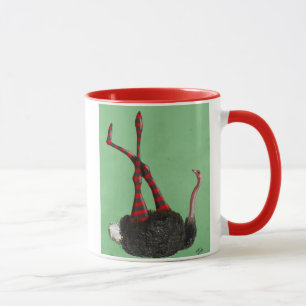 Ostrich Striped Leggings Mug