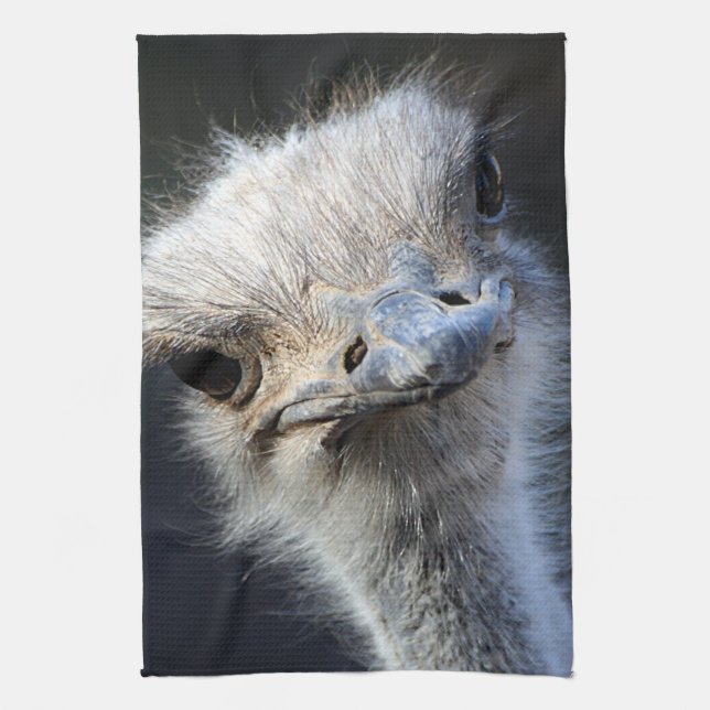 Ostrich Tea Towel (Vertical)