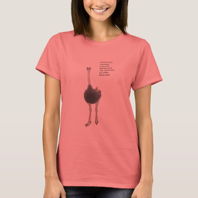 ostrich trivia T-Shirt (Front)
