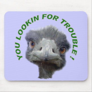 Ostrich trouble mouse mat
