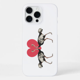 Ostrich Valentines Day iPhone 16 Pro Max Case