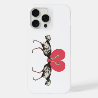 Ostrich Valentines Day iPhone 15 Pro Max Case