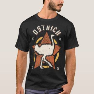 Ostrich Vintage Retro Classic Animal T-Shirt