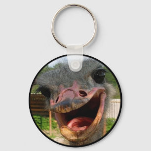 Ostrich What's Up Keychain