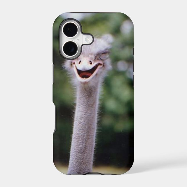 Ostrich Winking - Funny (Back)