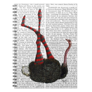 Ostrich with Striped Leggings Notebook