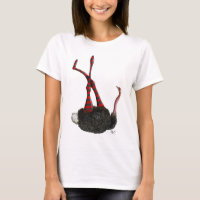 Ostrich with Striped Leggings