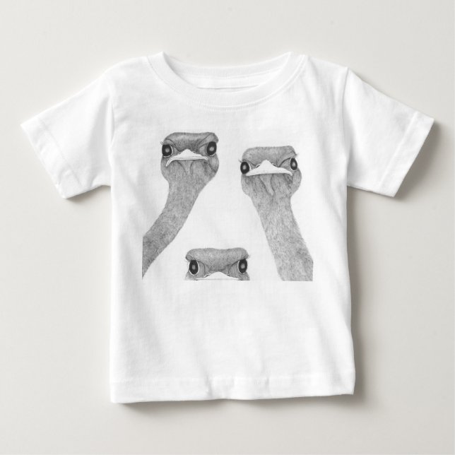 Ostriches Baby T-Shirt (Front)