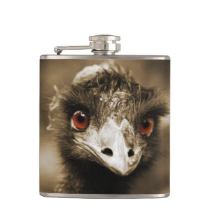 Ostriches Look custom flask