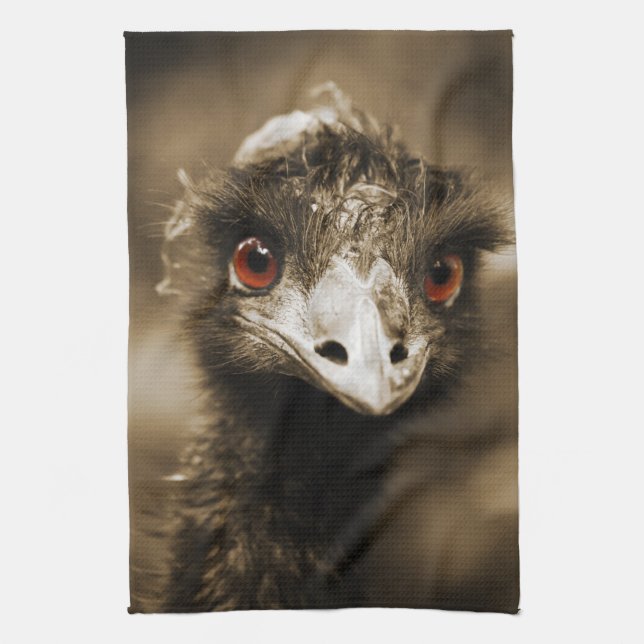 Ostriches Look hand towel (Vertical)