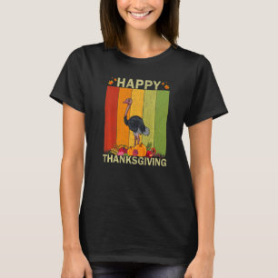 Ostriches Retro Graphic Family Matching Thanksgiv T-Shirt