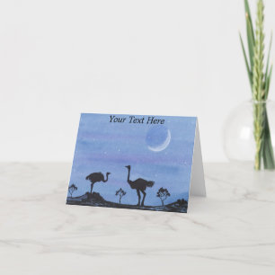 Ostriches Thank You Card