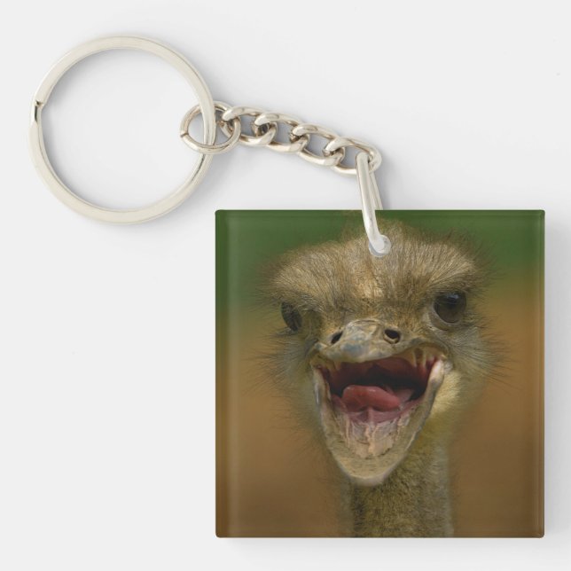 Ostrich's Embrace Key Ring (Front)
