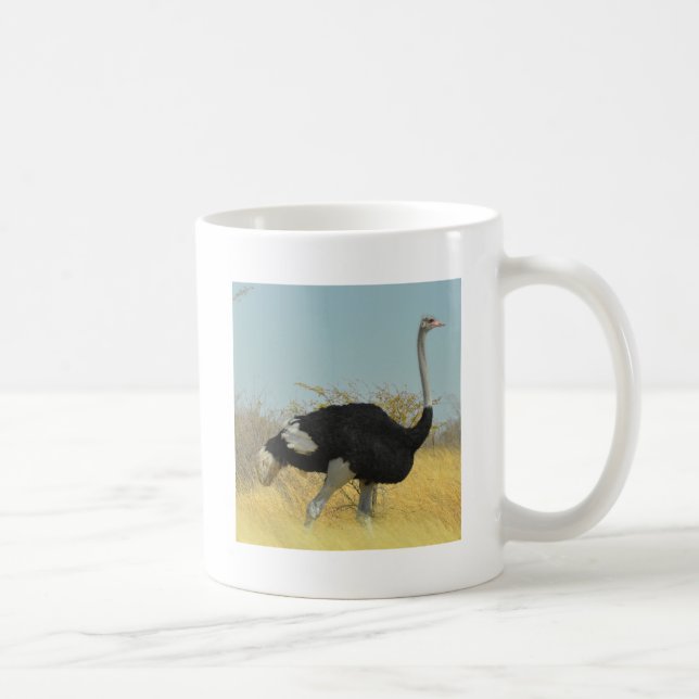 Ostrige out for a run coffee mug (Right)