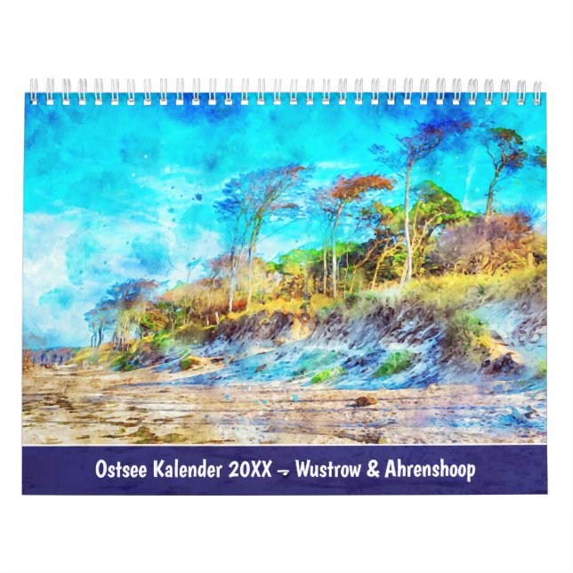 Ostsee Kalender – Wustrow & Ahrenshoop Calendar (Cover)