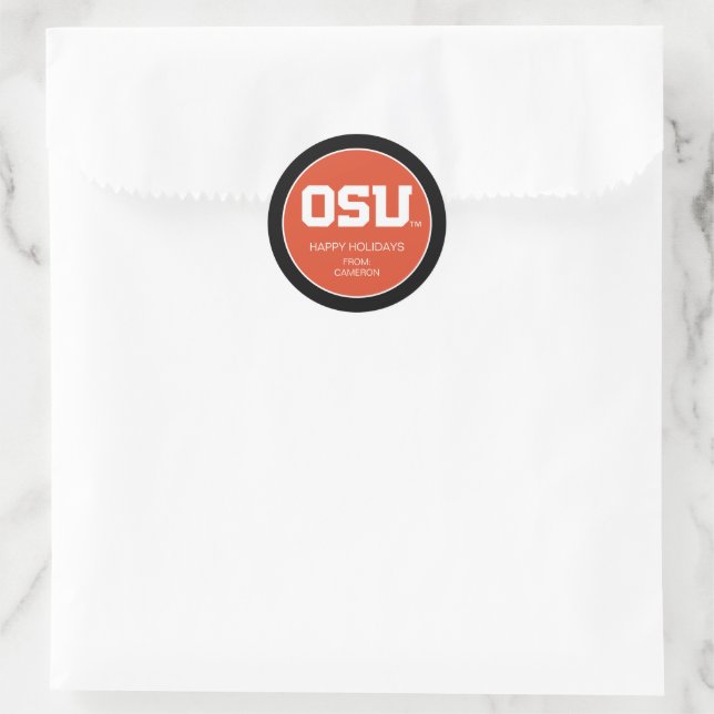 OSU CLASSIC ROUND STICKER (Bag)