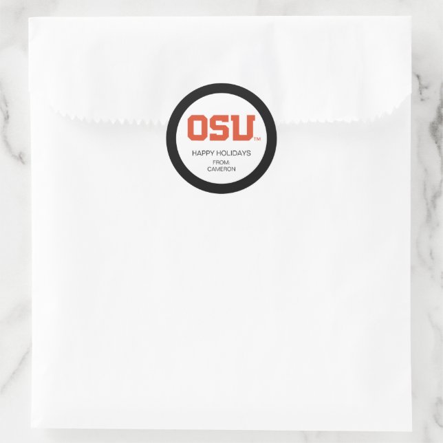 OSU CLASSIC ROUND STICKER (Bag)