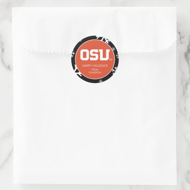 OSU CLASSIC ROUND STICKER (Bag)