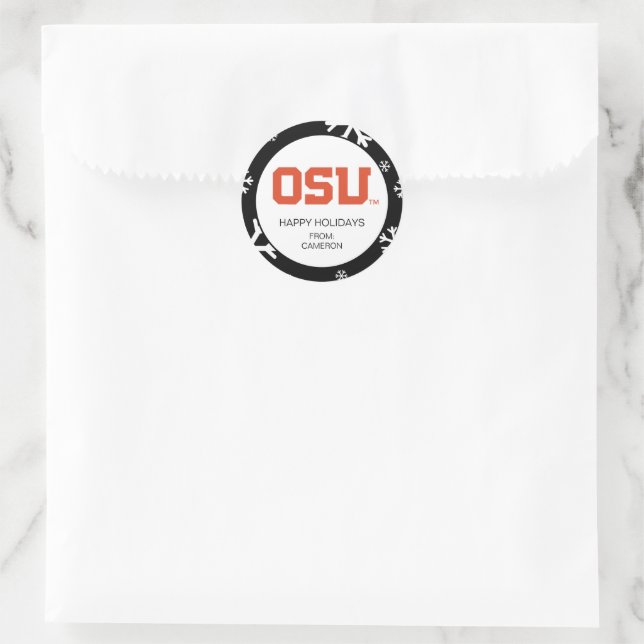 OSU CLASSIC ROUND STICKER (Bag)