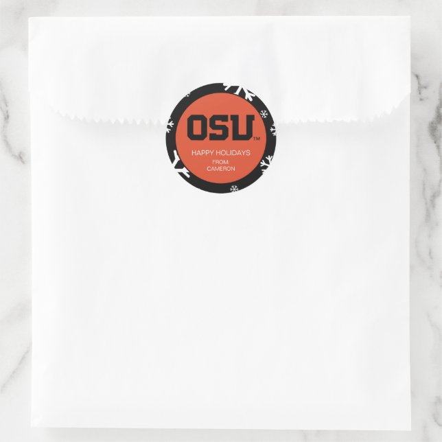 OSU CLASSIC ROUND STICKER (Bag)