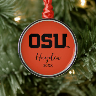OSU METAL TREE DECORATION