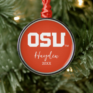 OSU METAL TREE DECORATION
