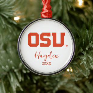 OSU METAL TREE DECORATION
