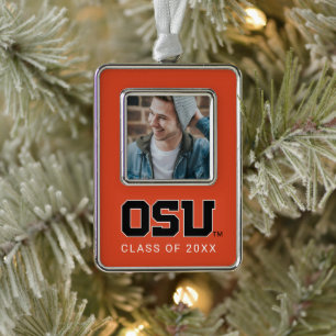OSU SILVER PLATED FRAMED ORNAMENT
