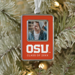 OSU SILVER PLATED FRAMED ORNAMENT
