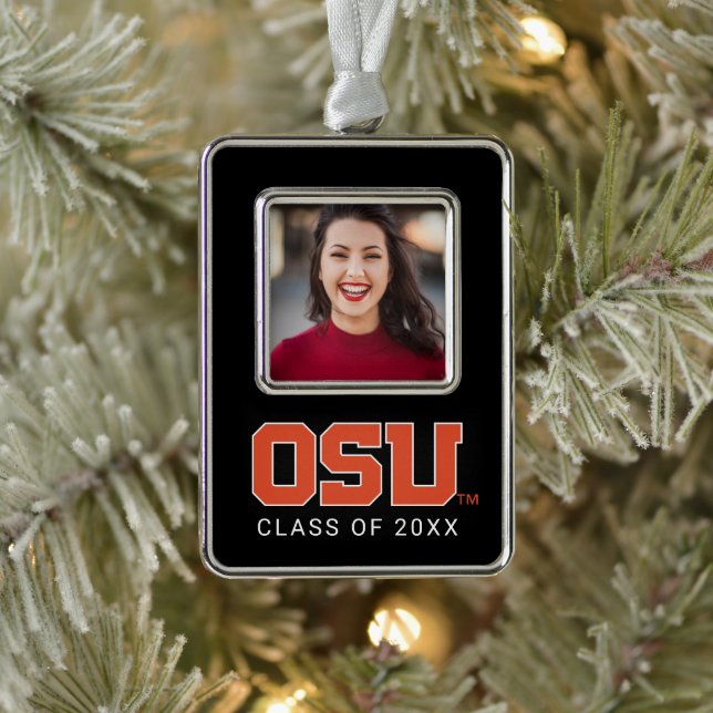 OSU SILVER PLATED FRAMED ORNAMENT (Tree)
