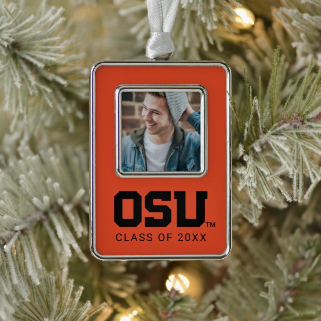 OSU SILVER PLATED FRAMED ORNAMENT (Tree)