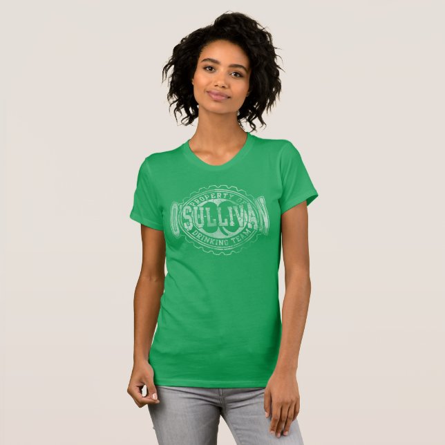 O'Sullivan Irish Drinking Team Beer Cap T-Shirt (Front Full)