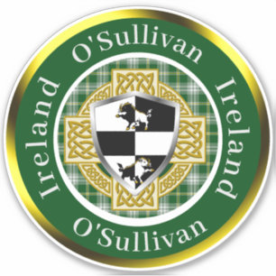 O'Sullivan Irish Shield/Celtic Cross Personalized
