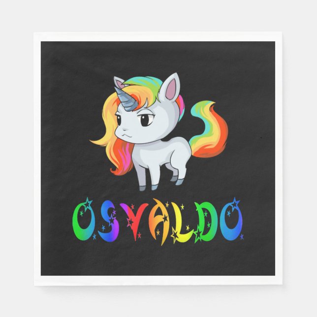Osvaldo Unicorn Napkin (Front)