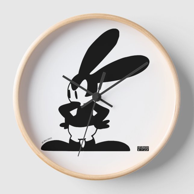 Oswald - Angry (All Wet, 1927) Clock (Front)