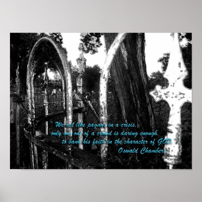 Oswald Chambers Quote Poster (Front)