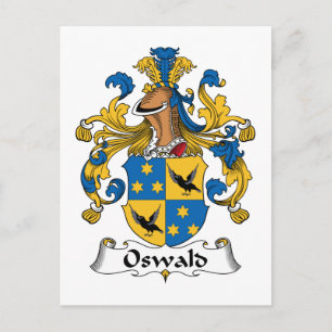 Oswald Family Crest Postcard