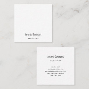Oswald Light + Dongle Business Template Square Business Card