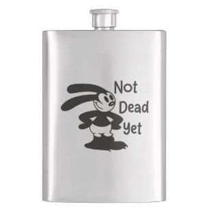 Oswald The Optimist Philosopher Cute Funny Vintage Hip Flask