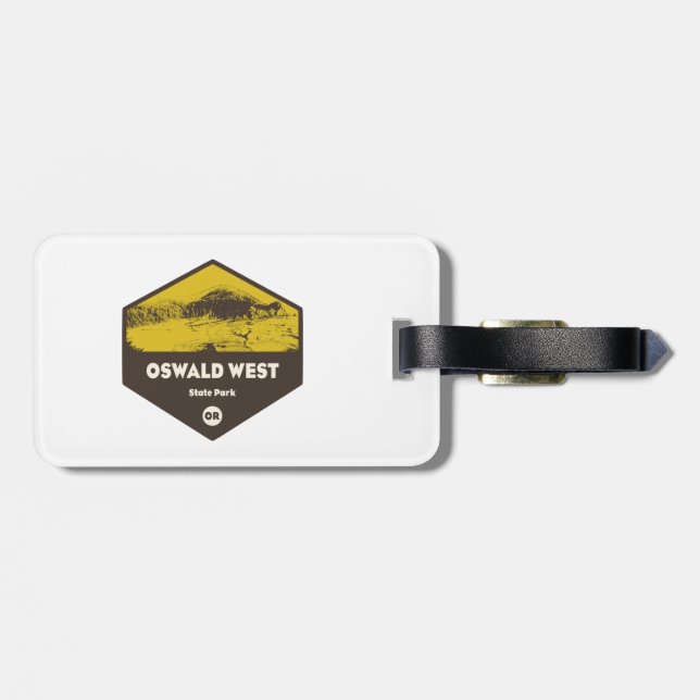 Oswald West State Park Oregon Luggage Tag (Back Horizontal)