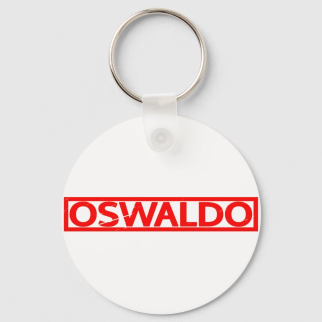 Oswaldo Stamp Key Ring (Front)