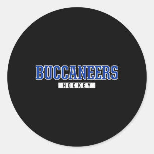 Oswego Buccaneers Hockey  Classic Round Sticker
