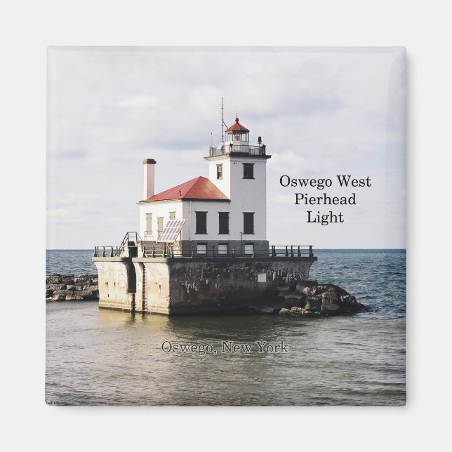 Oswego West Pierhead Light magnet (Front)